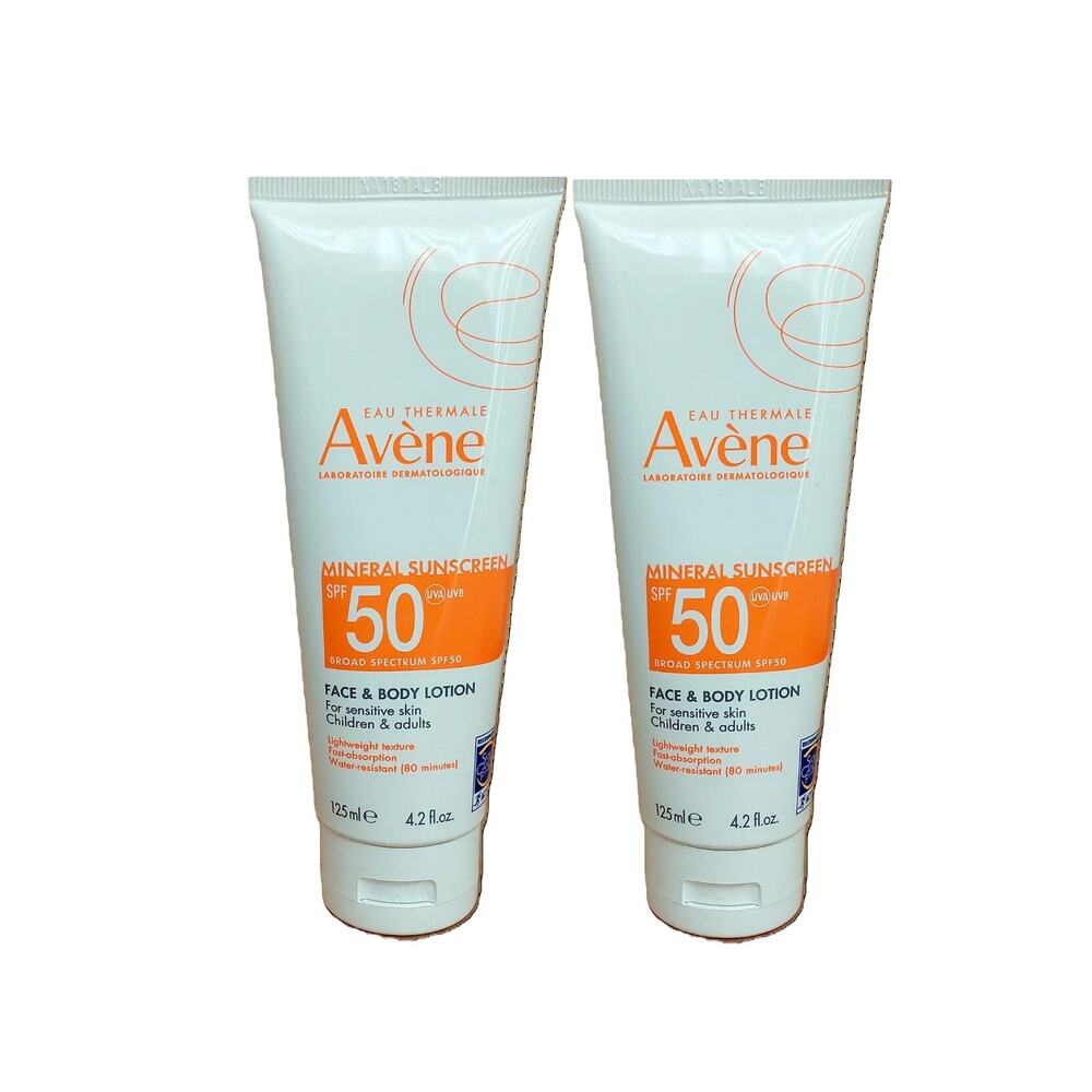 2 Pack Avene SPF 50 Mineral Sunscreen 4.4oz each